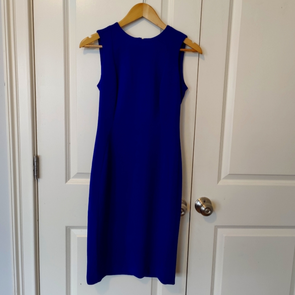 Calvin Klein blue sheath dress